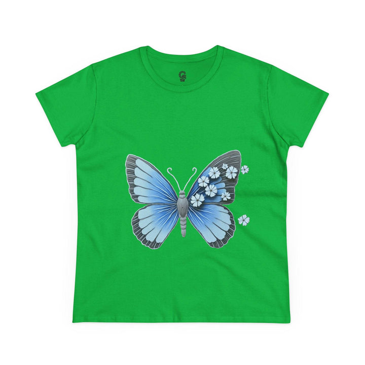 Butterfly Graphic Tee - Bold Blue Design - Gutsy Garb