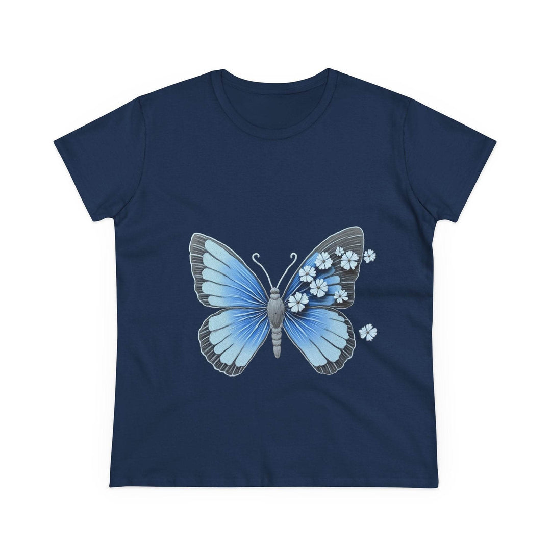 Butterfly Graphic Tee - Bold Blue Design - Gutsy Garb