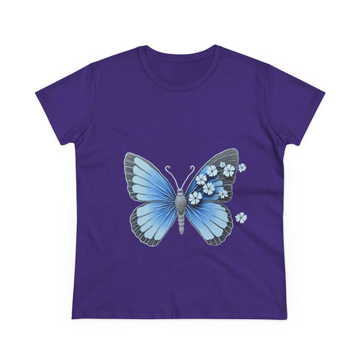 Butterfly Graphic Tee - Bold Blue Design - Gutsy Garb