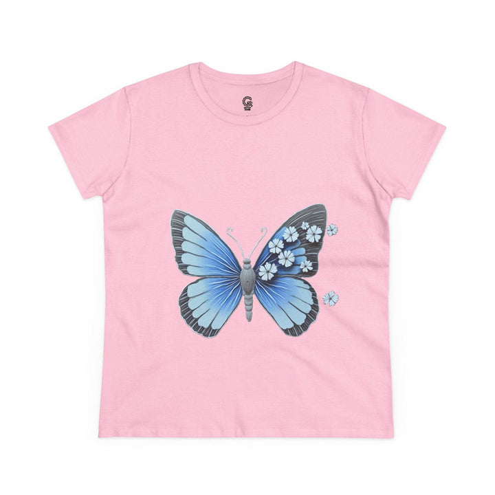 Butterfly Graphic Tee - Bold Blue Design - Gutsy Garb