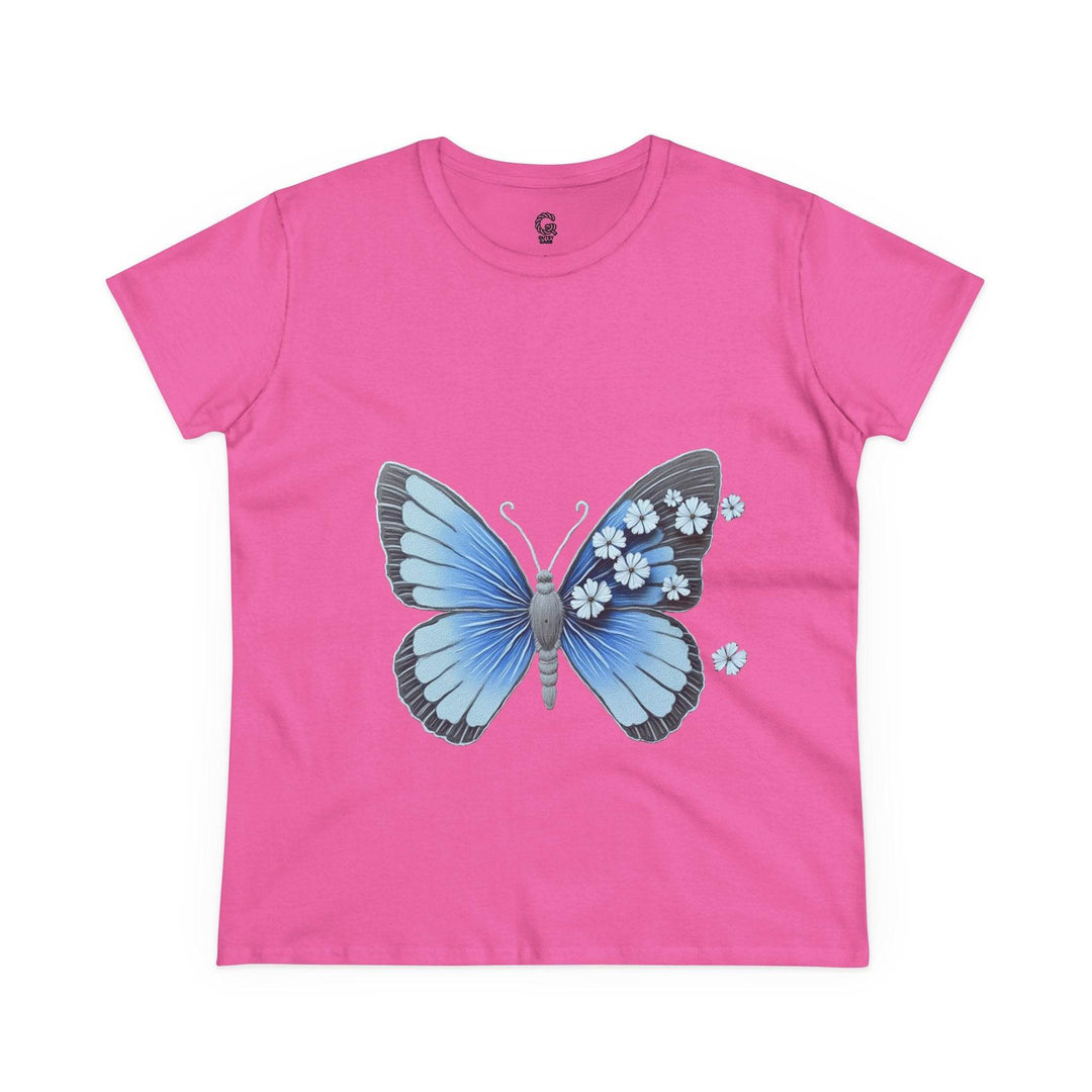 Butterfly Graphic Tee - Bold Blue Design - Gutsy Garb