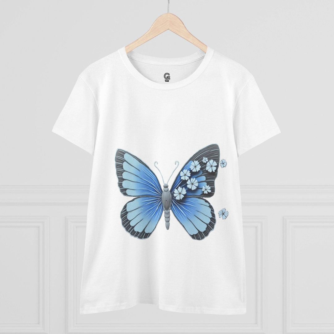Butterfly Graphic Tee - Bold Blue Design - Gutsy Garb