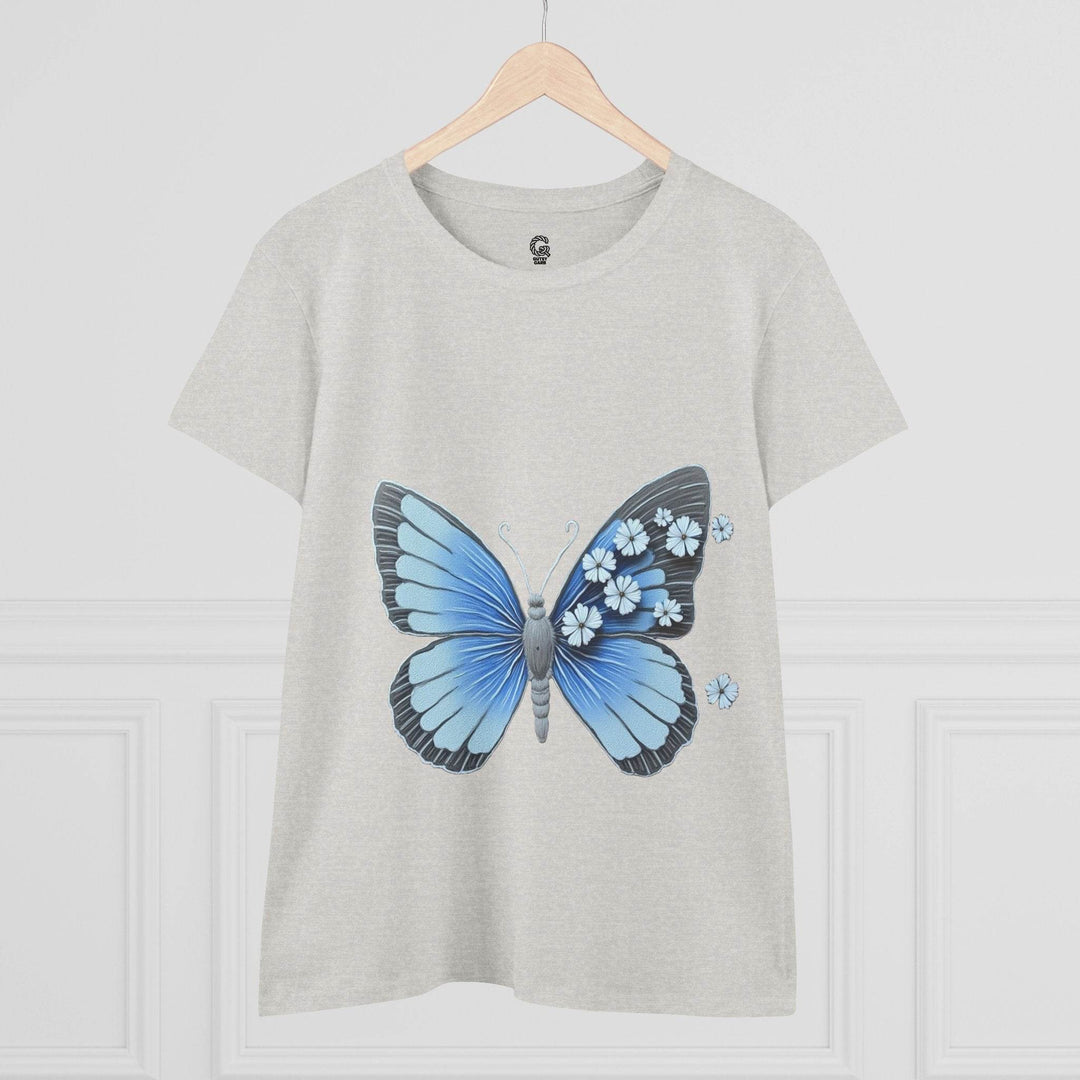 Butterfly Graphic Tee - Bold Blue Design - Gutsy Garb