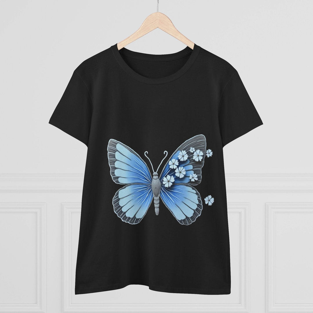 Butterfly Graphic Tee - Bold Blue Design - Gutsy Garb