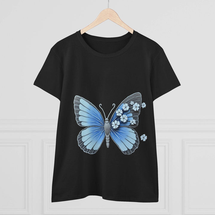 Butterfly Graphic Tee - Bold Blue Design - Gutsy Garb