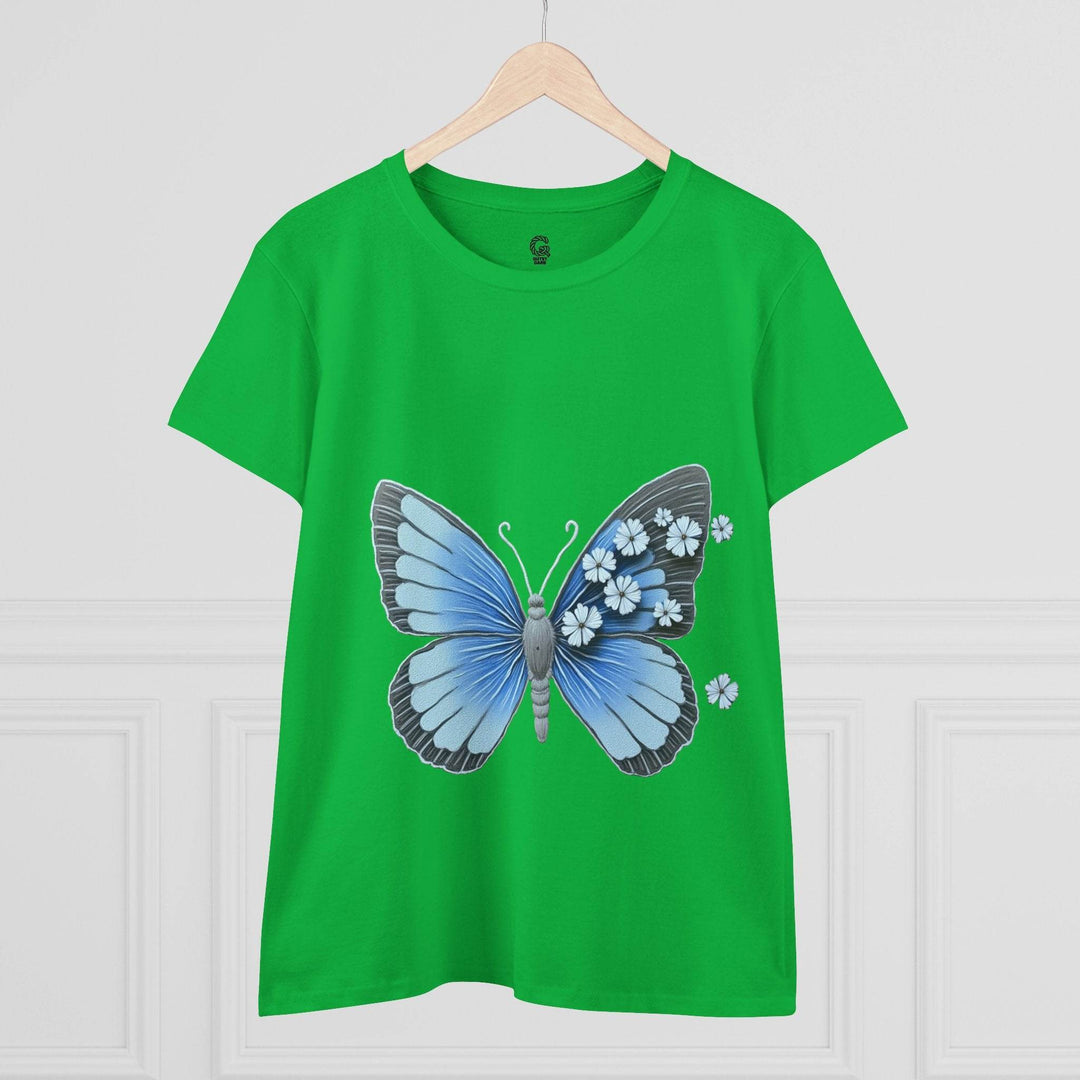 Butterfly Graphic Tee - Bold Blue Design - Gutsy Garb