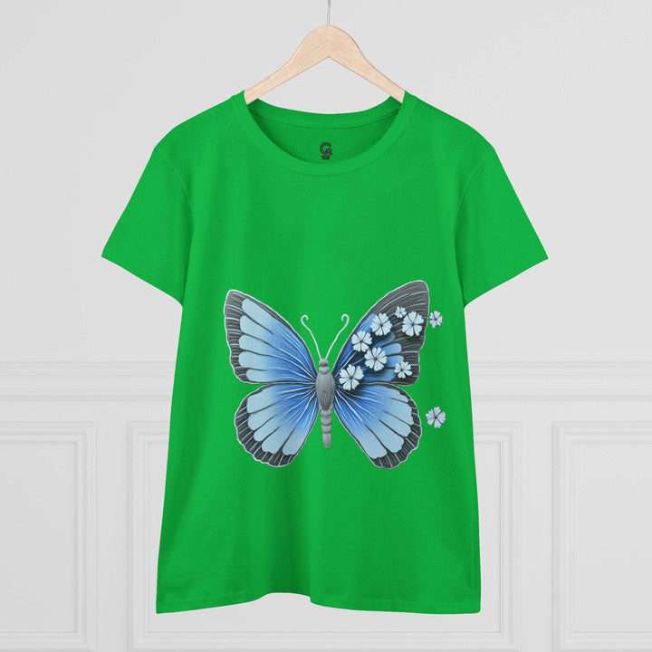 Butterfly Graphic Tee - Bold Blue Design - Gutsy Garb