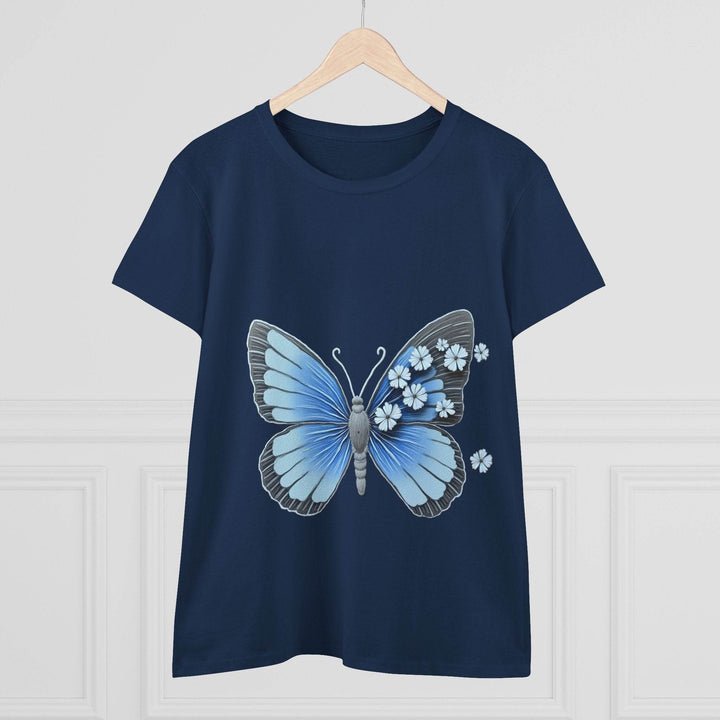 Butterfly Graphic Tee - Bold Blue Design - Gutsy Garb