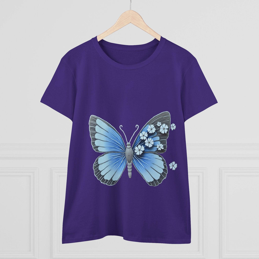 Butterfly Graphic Tee - Bold Blue Design - Gutsy Garb