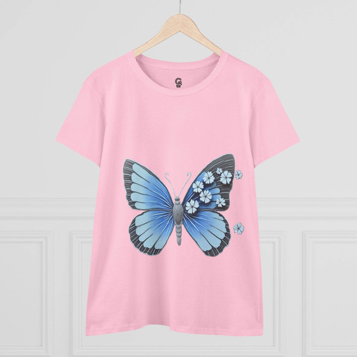 Butterfly Graphic Tee - Bold Blue Design - Gutsy Garb