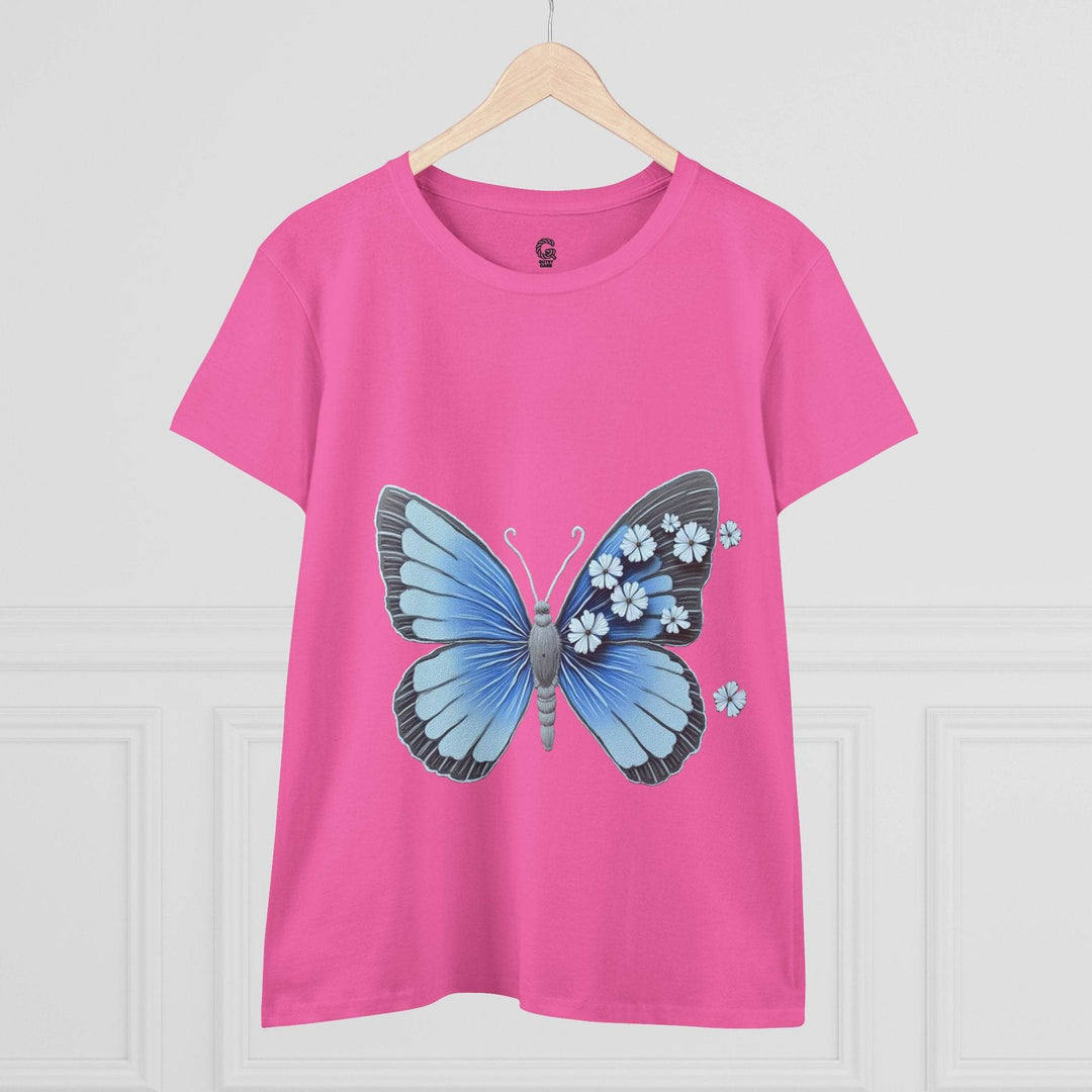 Butterfly Graphic Tee - Bold Blue Design - Gutsy Garb