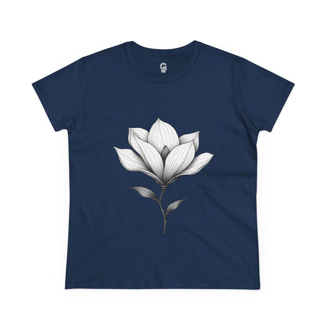 Magnolia Flower Graphic Tee - Bold Style - Gutsy Garb