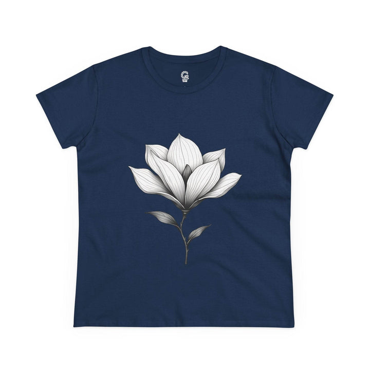 Magnolia Flower Graphic Tee - Bold Style - Gutsy Garb