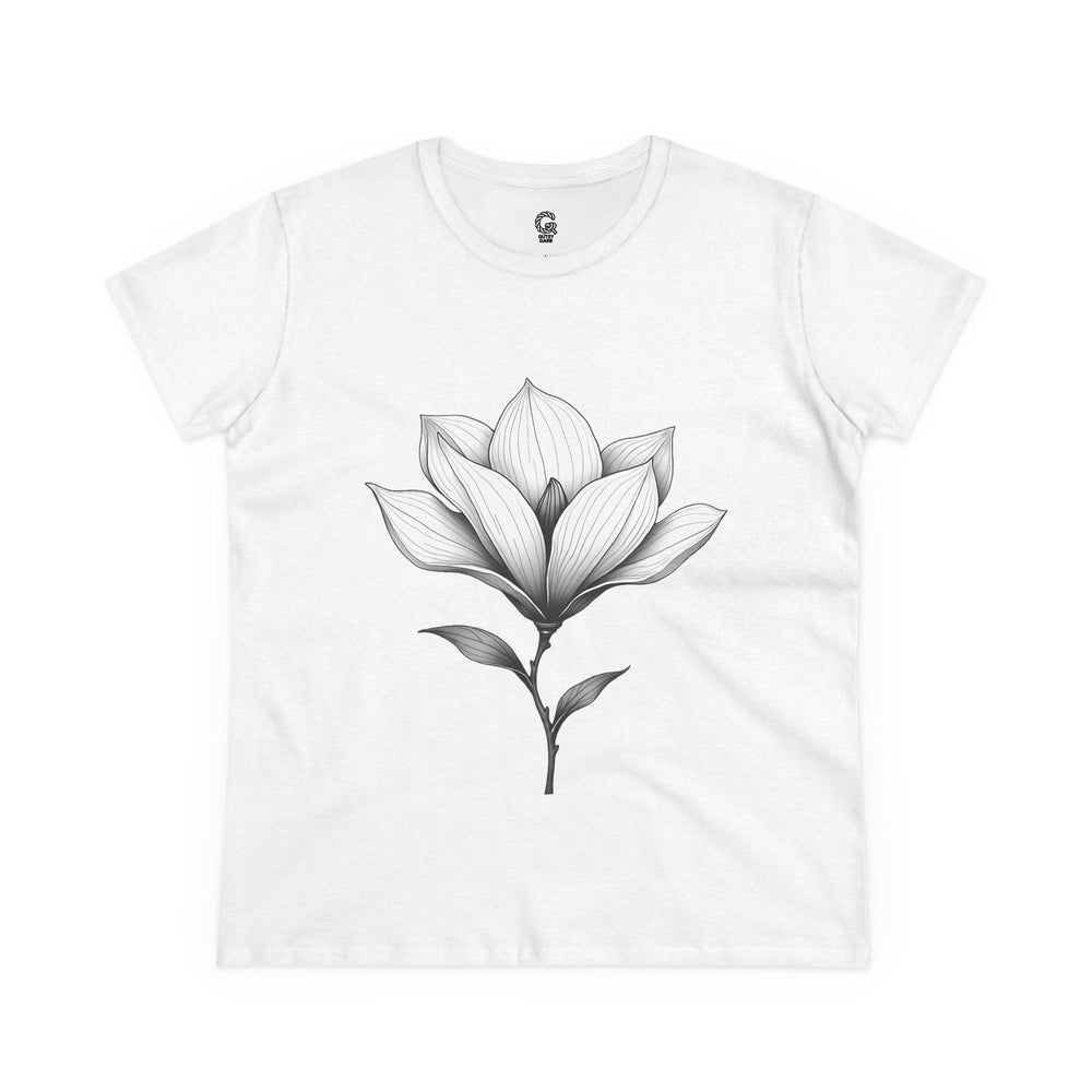 Magnolia Flower Graphic Tee - Bold Style - Gutsy Garb