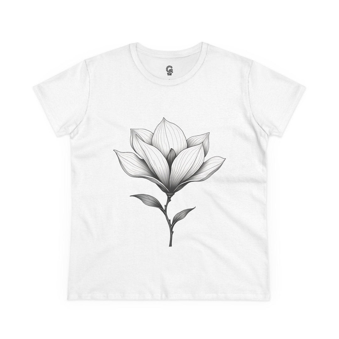 Magnolia Flower Graphic Tee - Bold Style - Gutsy Garb