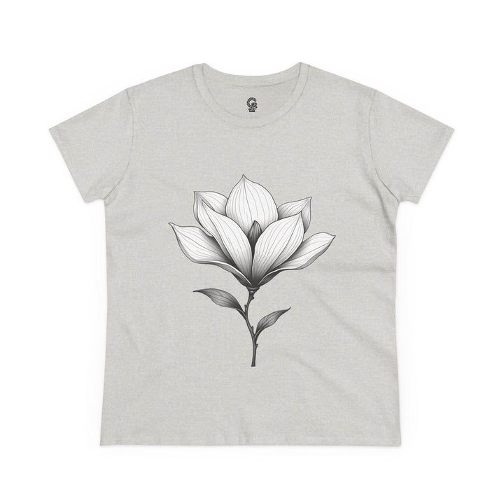 Magnolia Flower Graphic Tee - Bold Style - Gutsy Garb