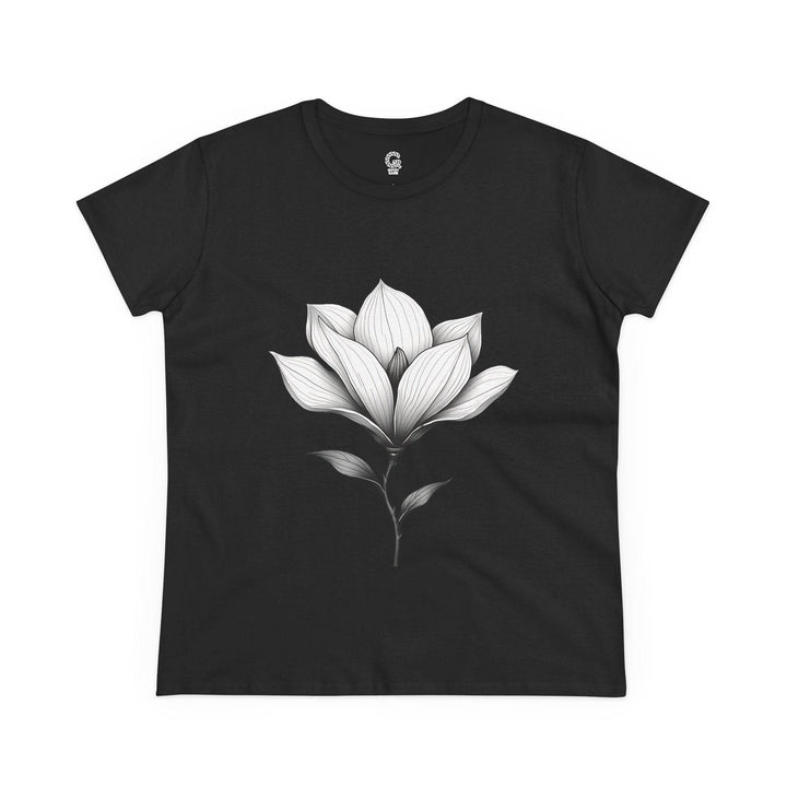 Magnolia Flower Graphic Tee - Bold Style - Gutsy Garb
