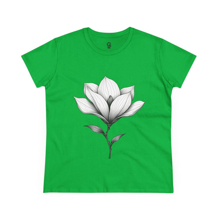 Magnolia Flower Graphic Tee - Bold Style - Gutsy Garb