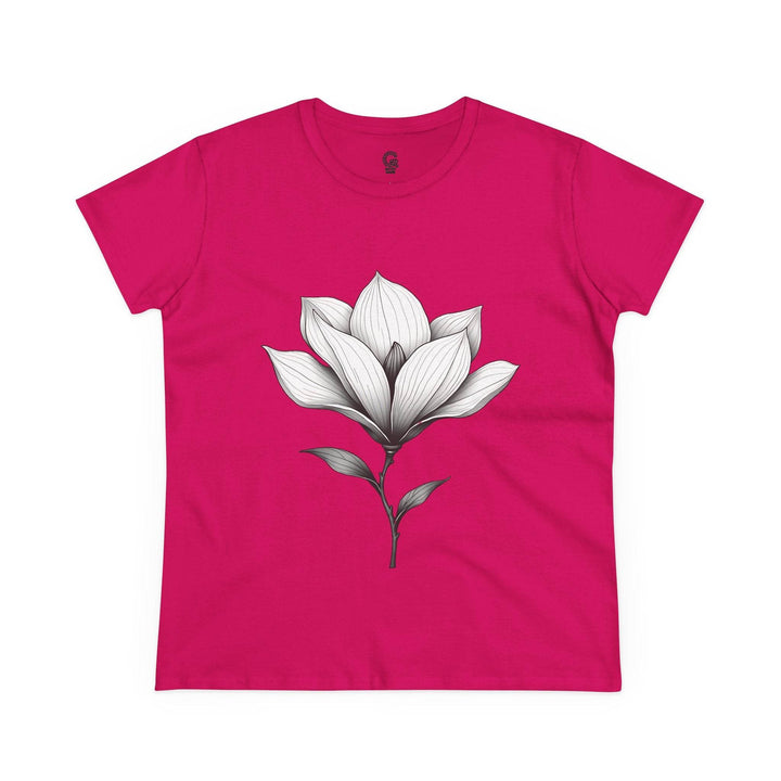 Magnolia Flower Graphic Tee - Bold Style - Gutsy Garb