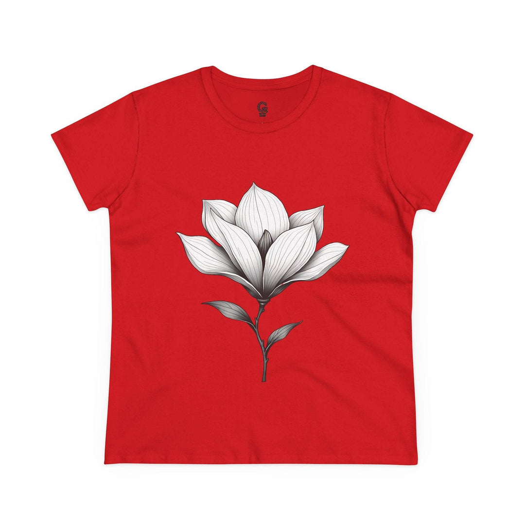 Magnolia Flower Graphic Tee - Bold Style - Gutsy Garb