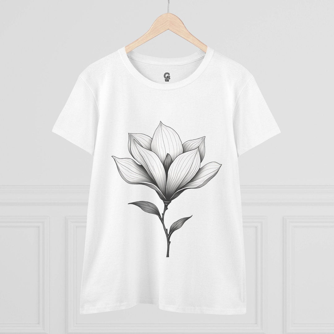 Magnolia Flower Graphic Tee - Bold Style - Gutsy Garb