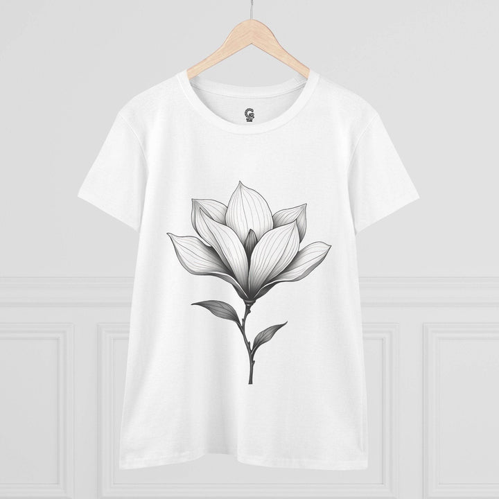 Magnolia Flower Graphic Tee - Bold Style - Gutsy Garb