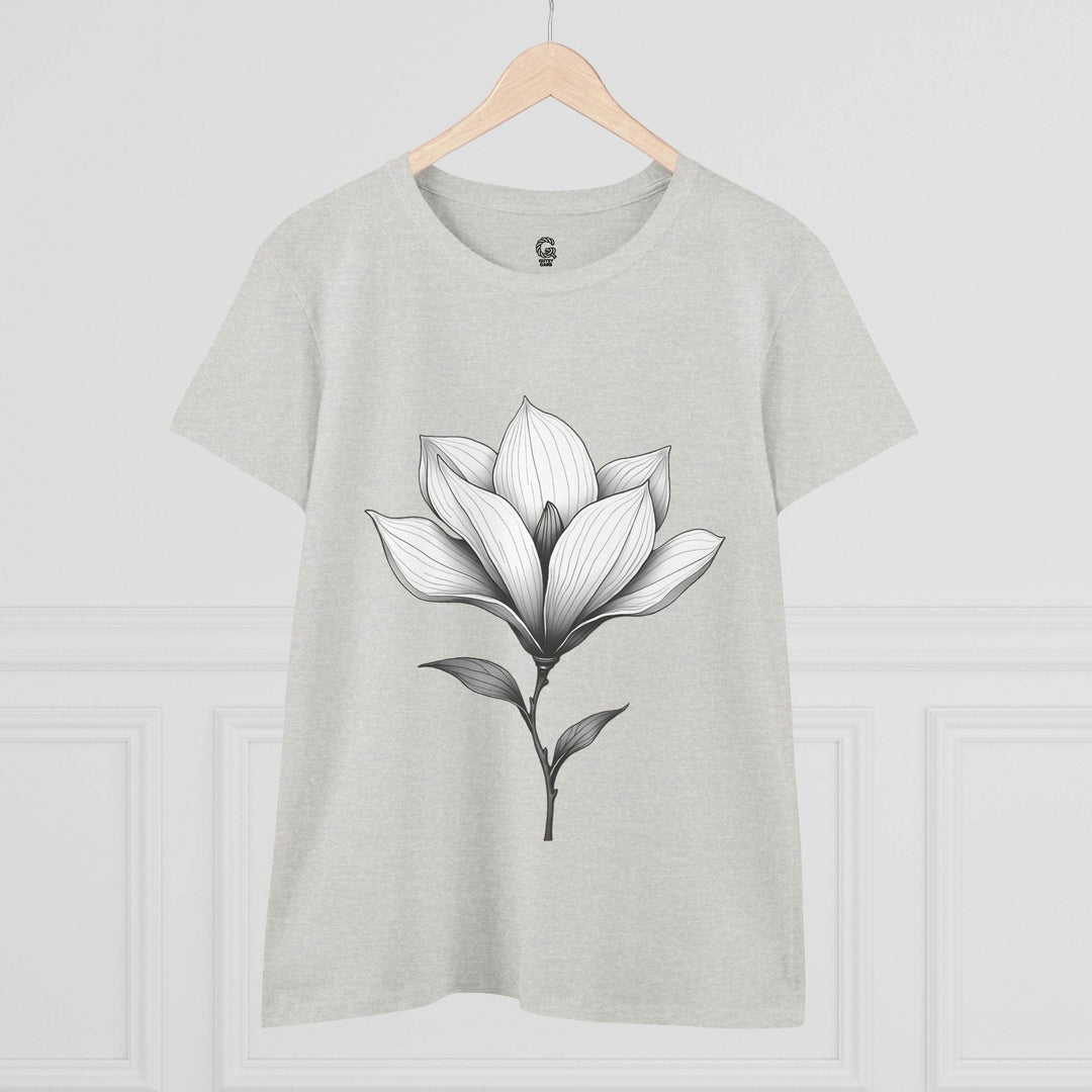 Magnolia Flower Graphic Tee - Bold Style - Gutsy Garb