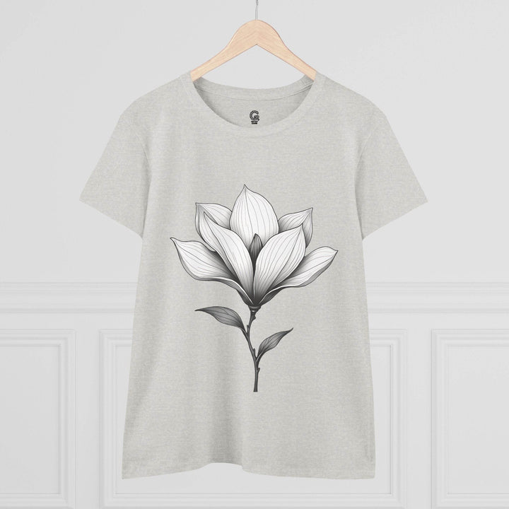 Magnolia Flower Graphic Tee - Bold Style - Gutsy Garb