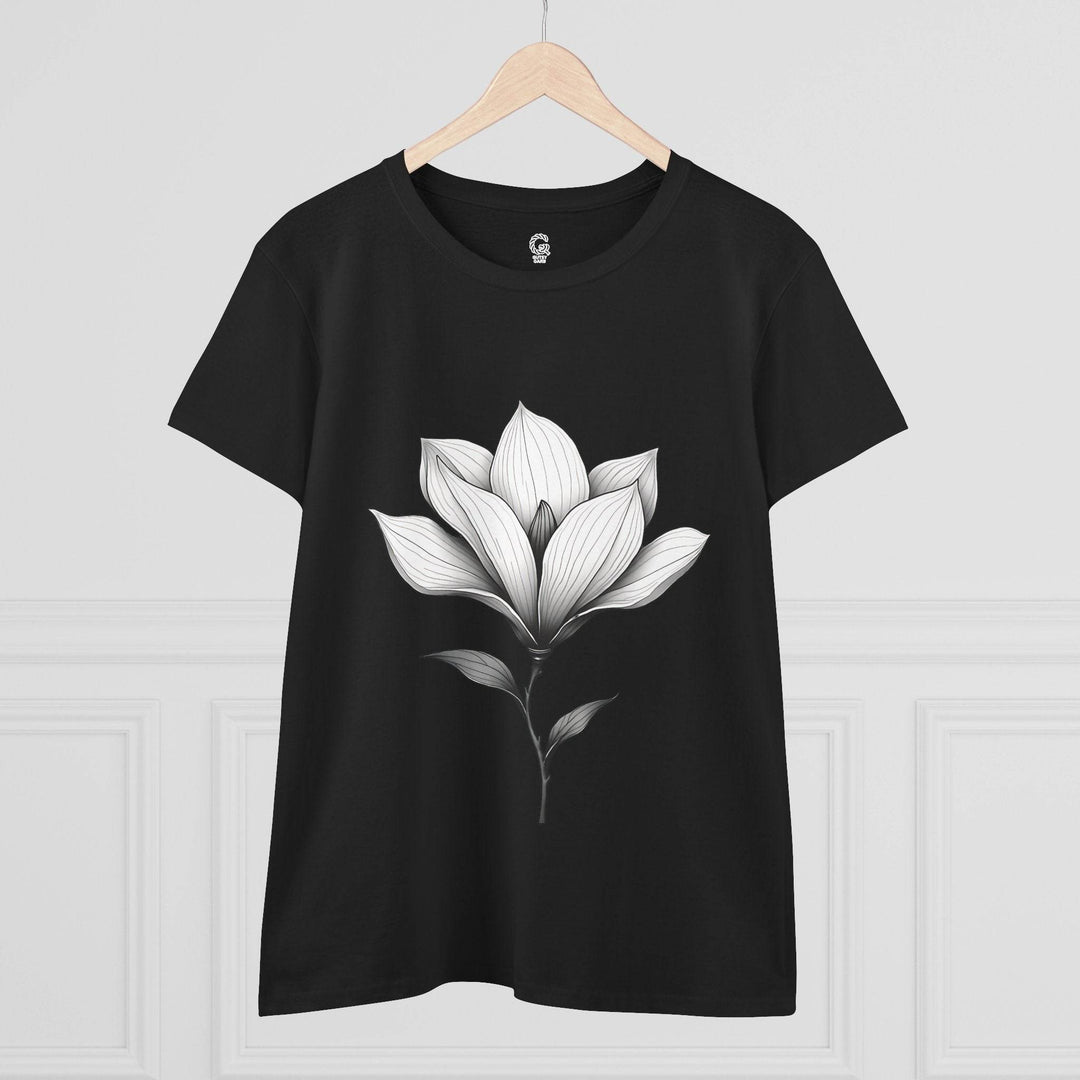 Magnolia Flower Graphic Tee - Bold Style - Gutsy Garb