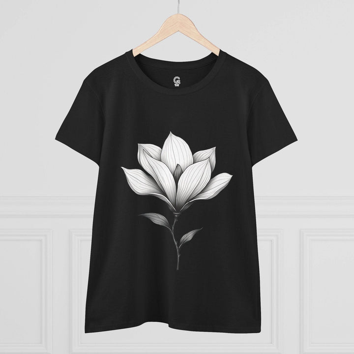 Magnolia Flower Graphic Tee - Bold Style - Gutsy Garb