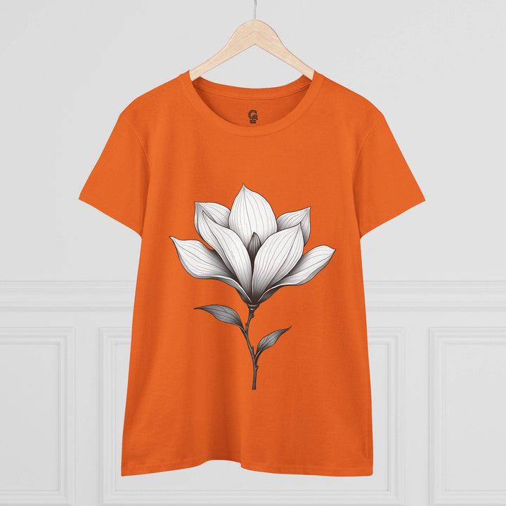 Magnolia Flower Graphic Tee - Bold Style - Gutsy Garb