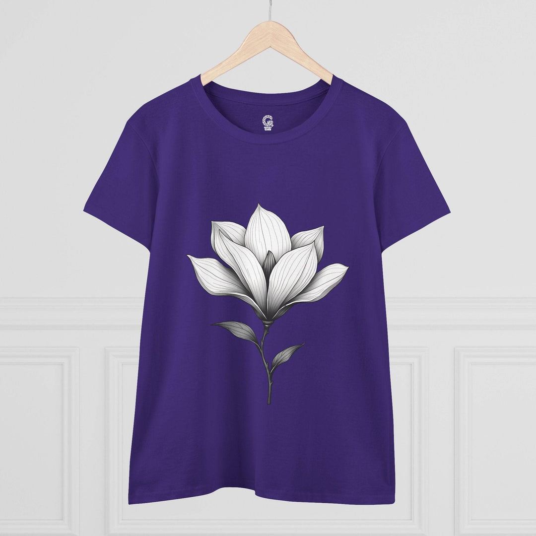 Magnolia Flower Graphic Tee - Bold Style - Gutsy Garb