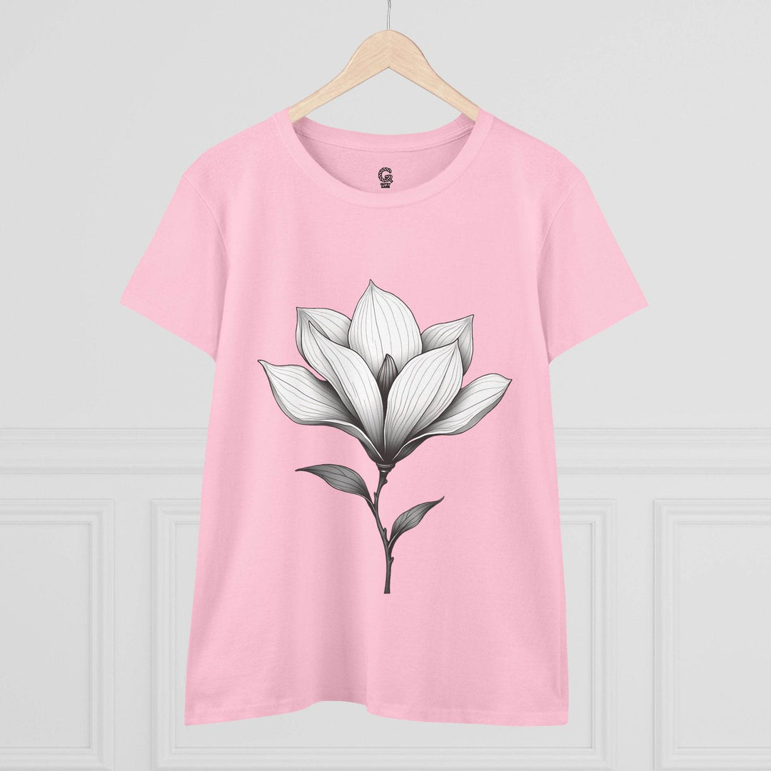 Magnolia Flower Graphic Tee - Bold Style - Gutsy Garb