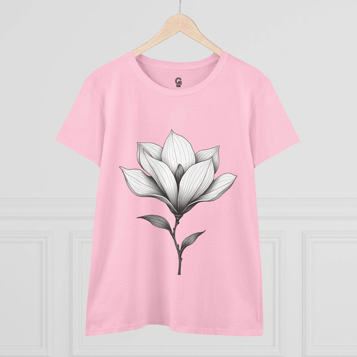 Magnolia Flower Graphic Tee - Bold Style - Gutsy Garb