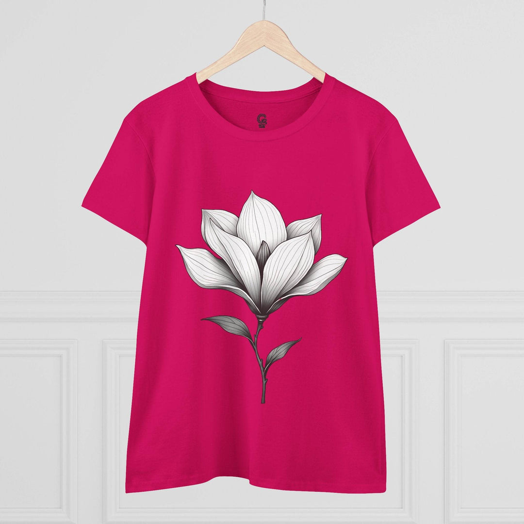 Magnolia Flower Graphic Tee - Bold Style - Gutsy Garb