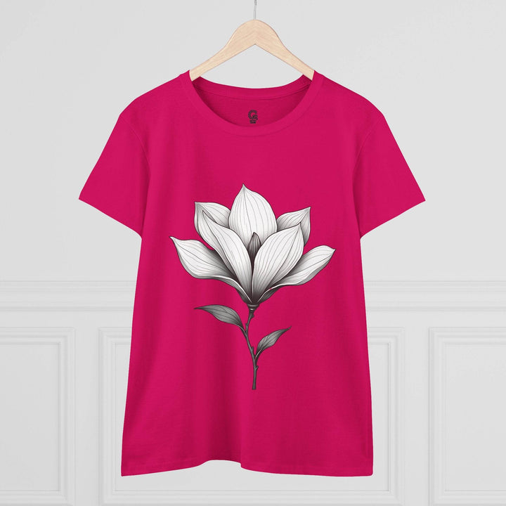 Magnolia Flower Graphic Tee - Bold Style - Gutsy Garb