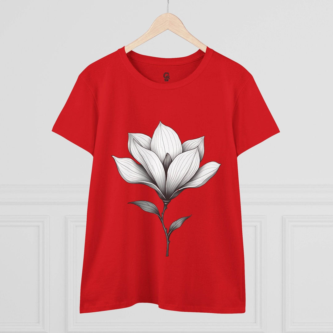 Magnolia Flower Graphic Tee - Bold Style - Gutsy Garb