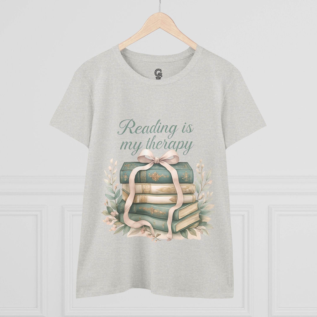 Reading Is My Therapy Shirt with Book Design - Gutsy Garb