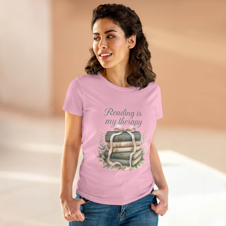 Reading Is My Therapy Shirt with Book Design - Gutsy Garb