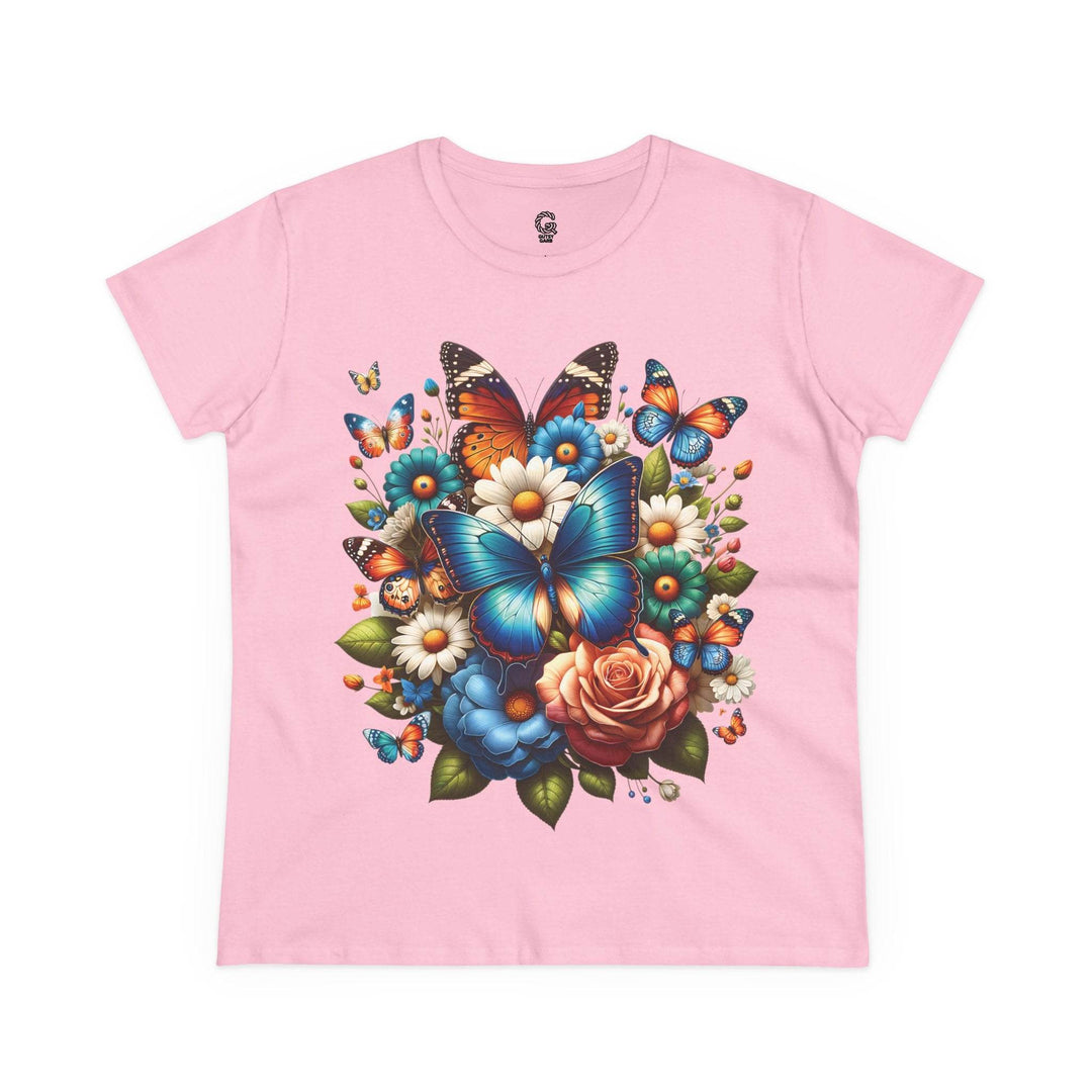 Boho Butterfly Floral Tee - Bold Floral Design - Gutsy Garb