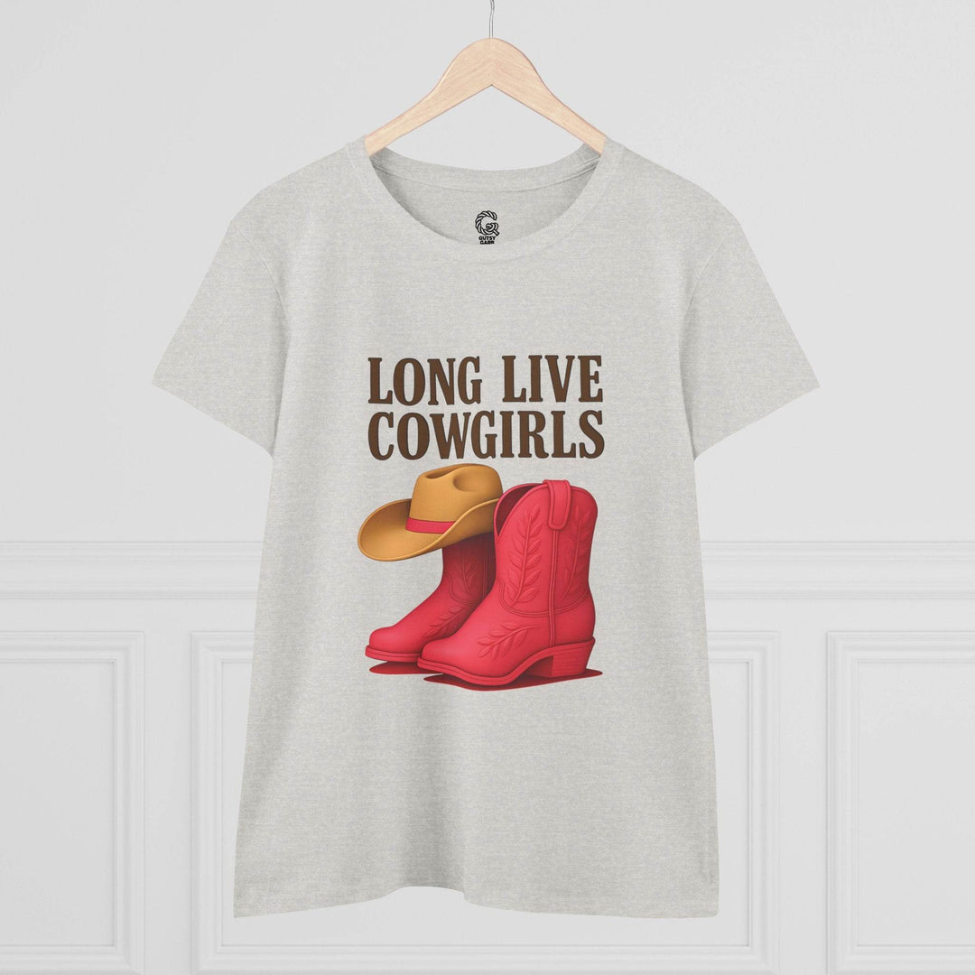 Cowgirl Graphic Tee with Pink Boots Design - Gutsy Garb