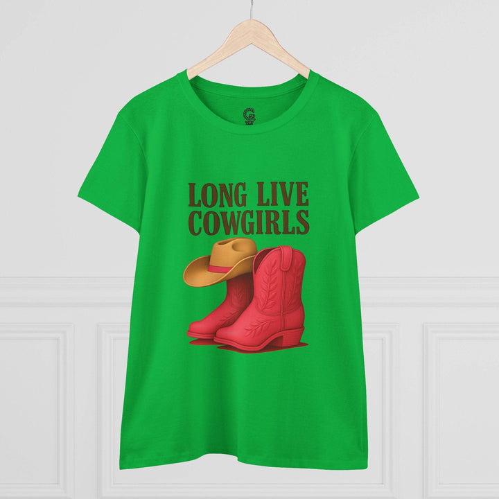 Cowgirl Graphic Tee with Pink Boots Design - Gutsy Garb