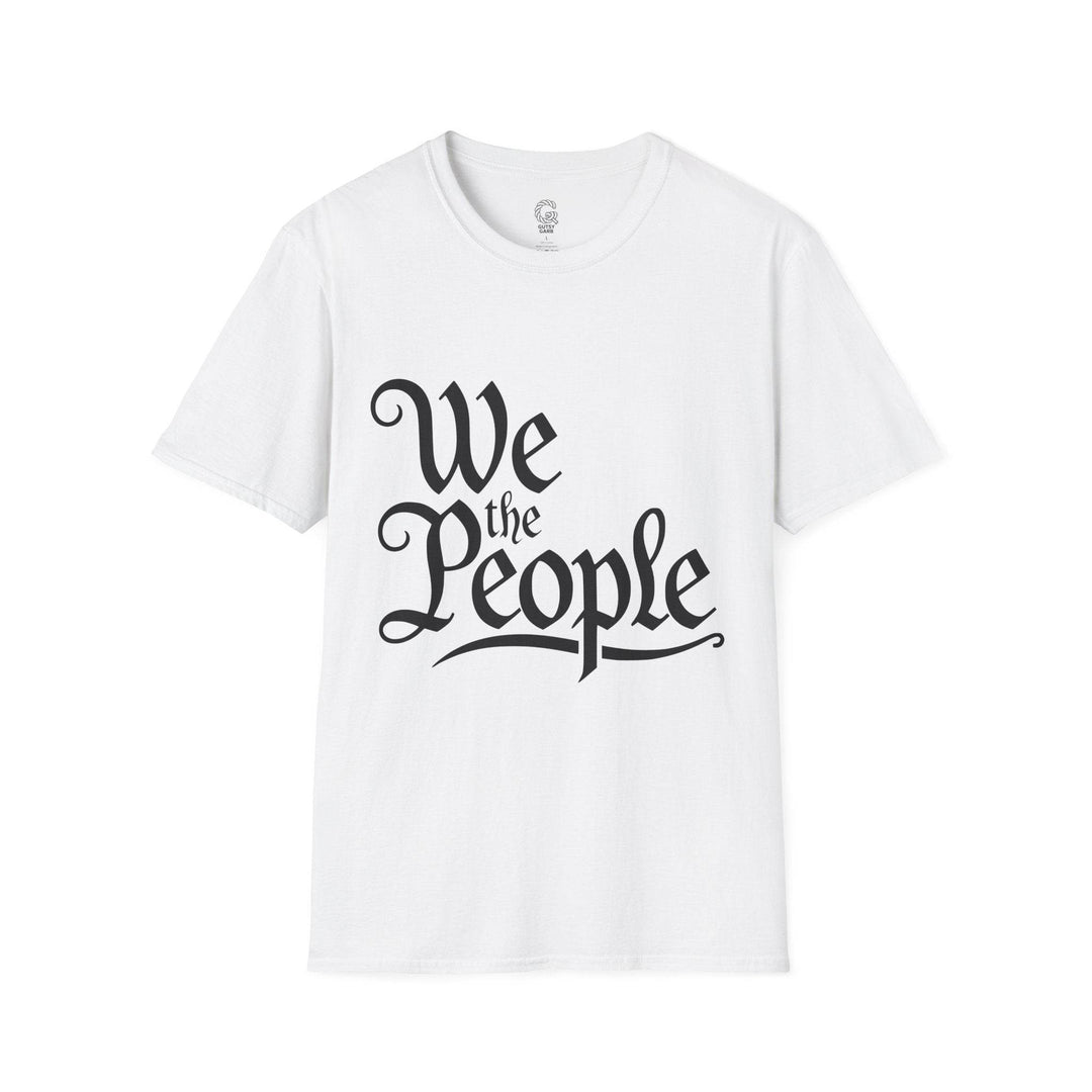 We the People Printed Tee – Bold Navy T-Shirt - Gutsy Garb
