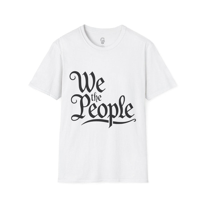 We the People Printed Tee – Bold Navy T-Shirt - Gutsy Garb