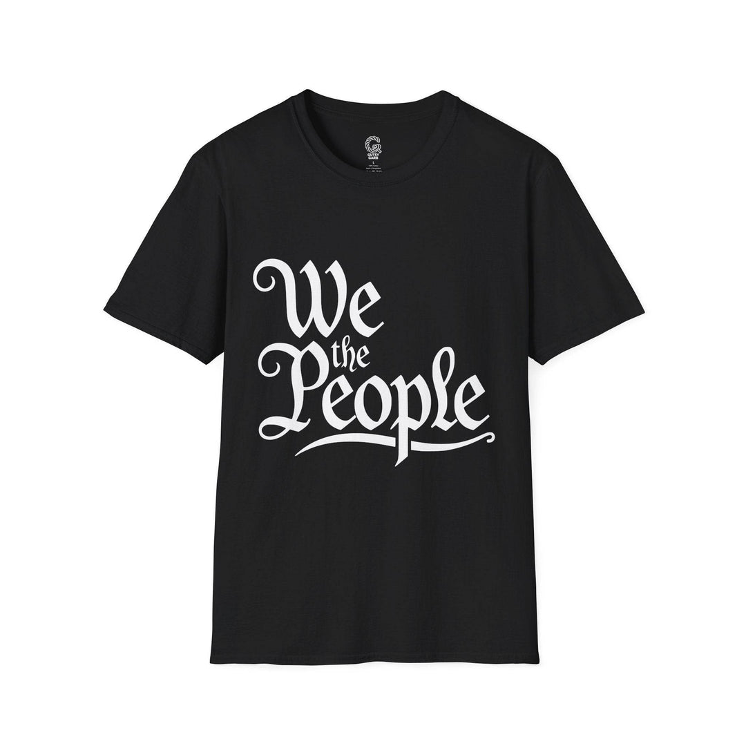 We the People Printed Tee – Bold Navy T-Shirt - Gutsy Garb