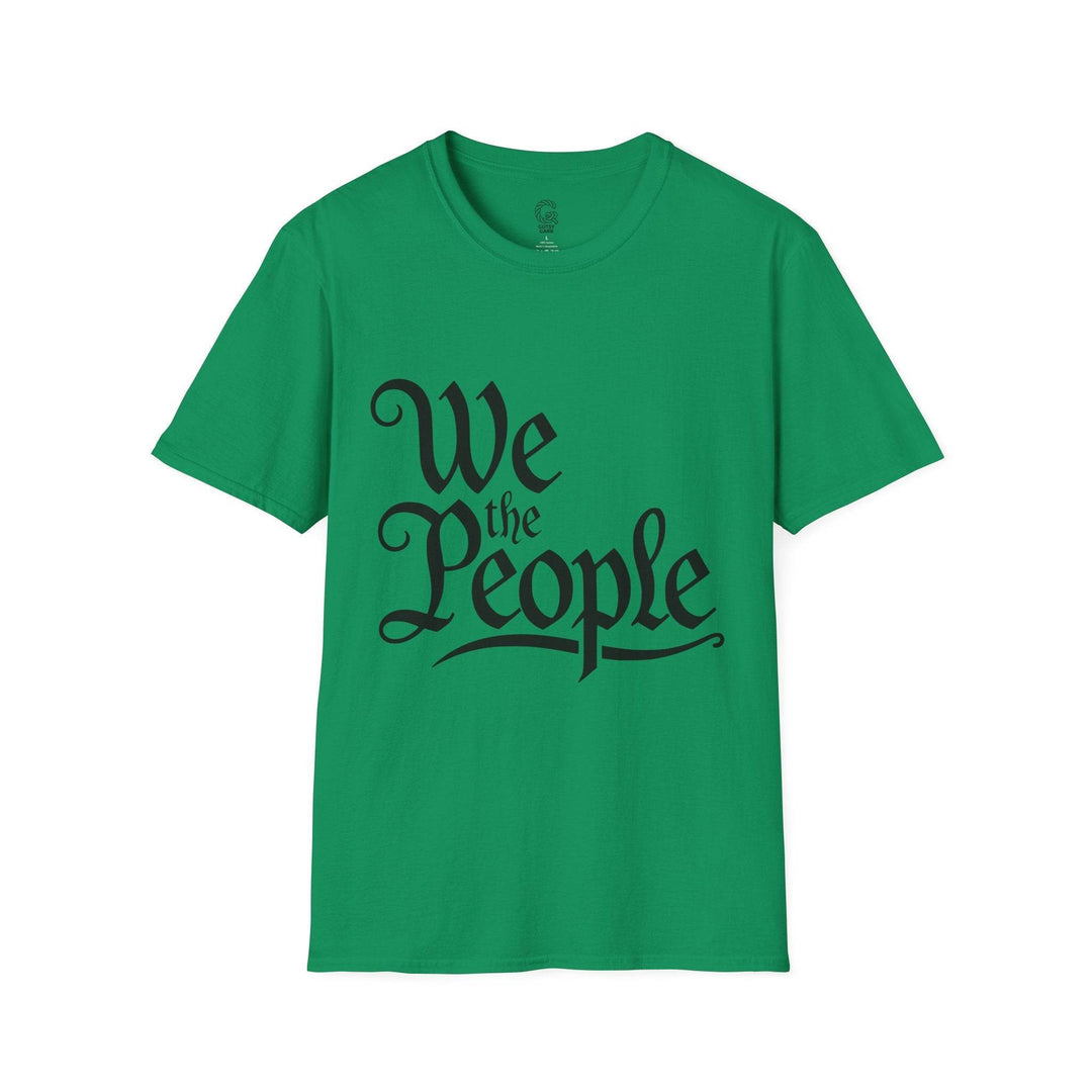 We the People Printed Tee – Bold Navy T-Shirt - Gutsy Garb