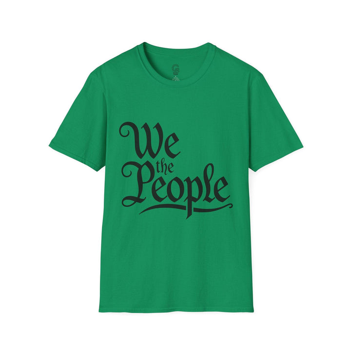 We the People Printed Tee – Bold Navy T-Shirt - Gutsy Garb