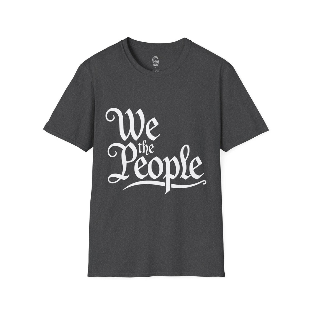 We the People Printed Tee – Bold Navy T-Shirt - Gutsy Garb