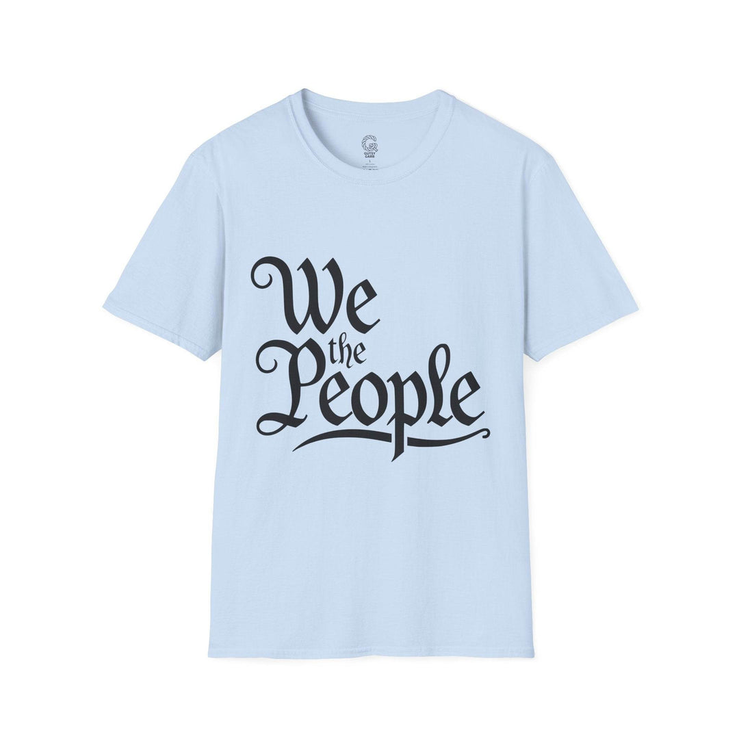 We the People Printed Tee – Bold Navy T-Shirt - Gutsy Garb
