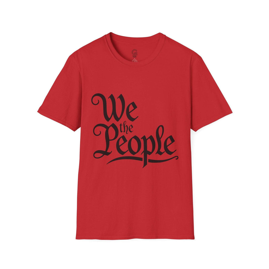 We the People Printed Tee – Bold Navy T-Shirt - Gutsy Garb